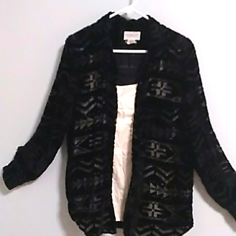 Ralph Lauren long sleeve shirt fully black size L unique fabric design 👌